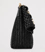 LOEWE Black x Paula's Ibiza Medium Raffia Ola Shoulder Bag