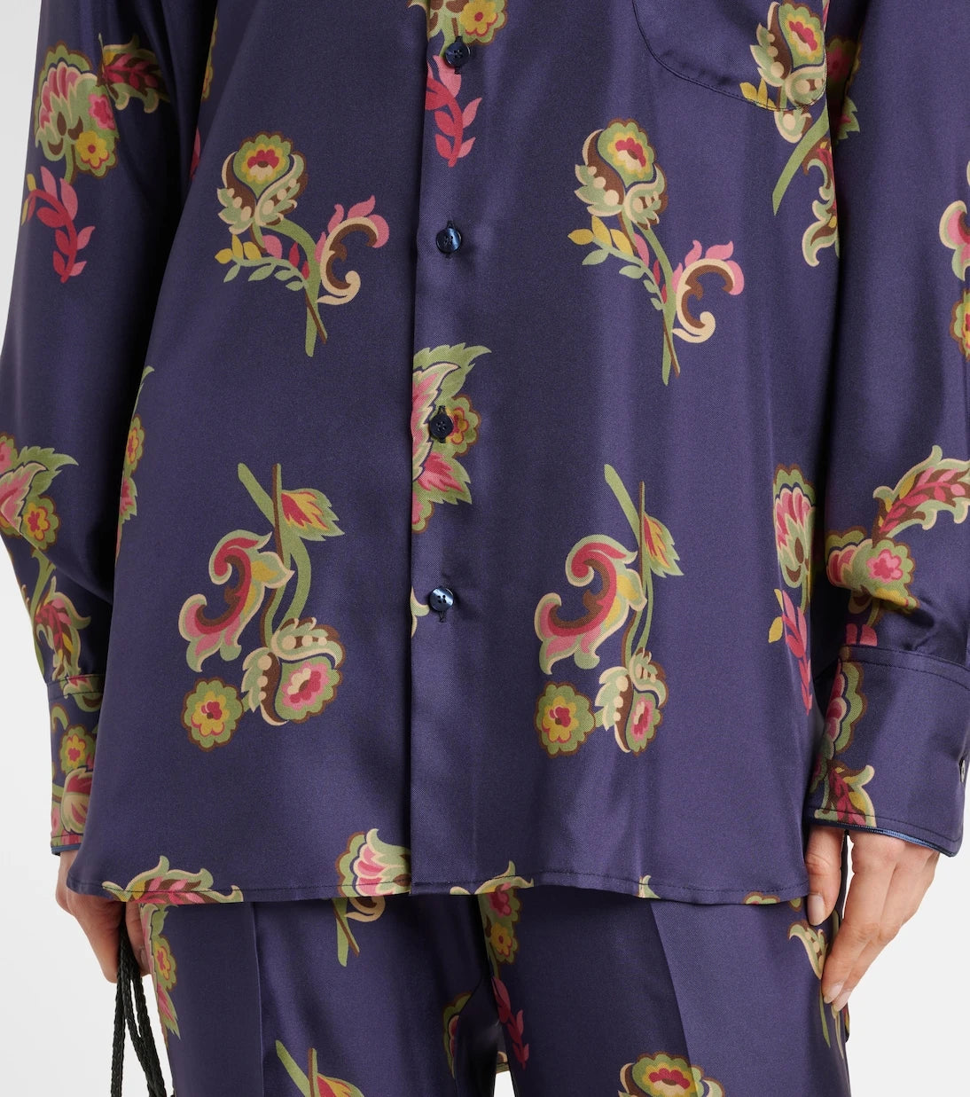 Etro - Printed silk shirt