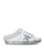 White Shearling Superstar Slip-On Sneakers