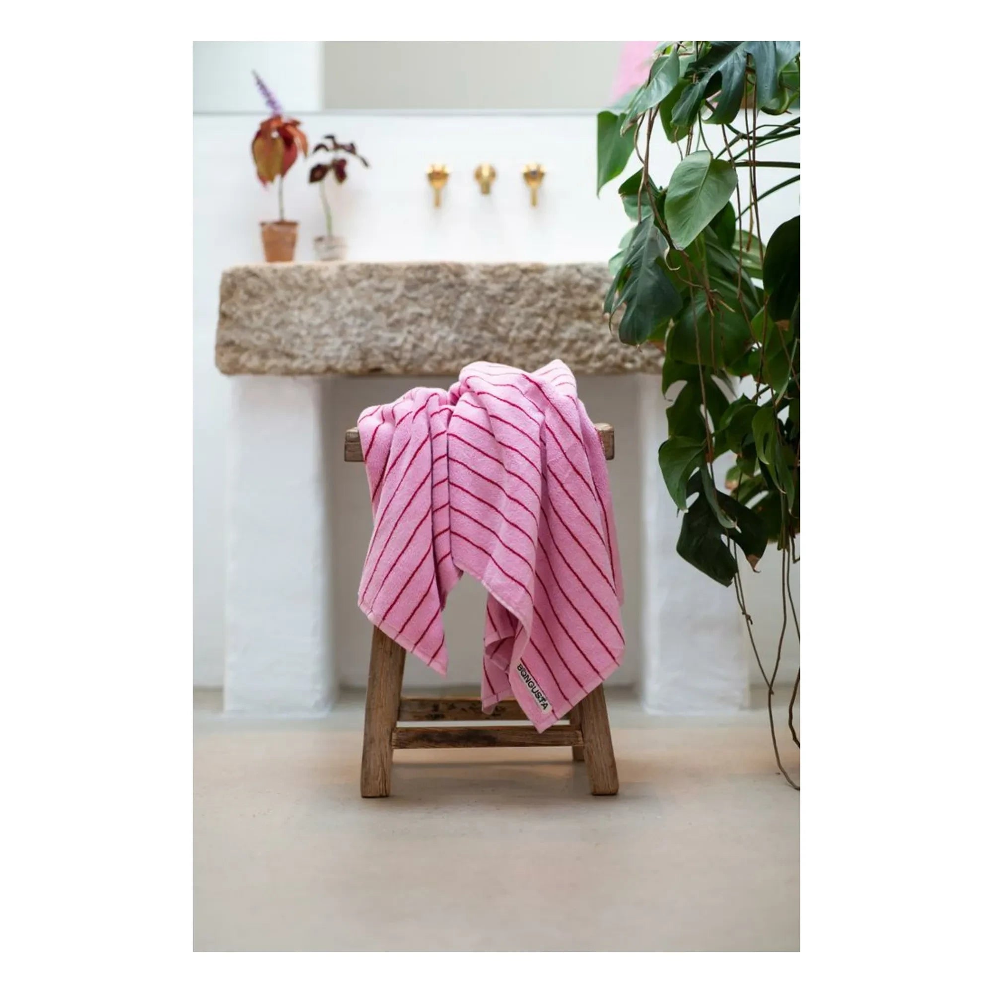 Bongusta - Naram bath towel | Pink