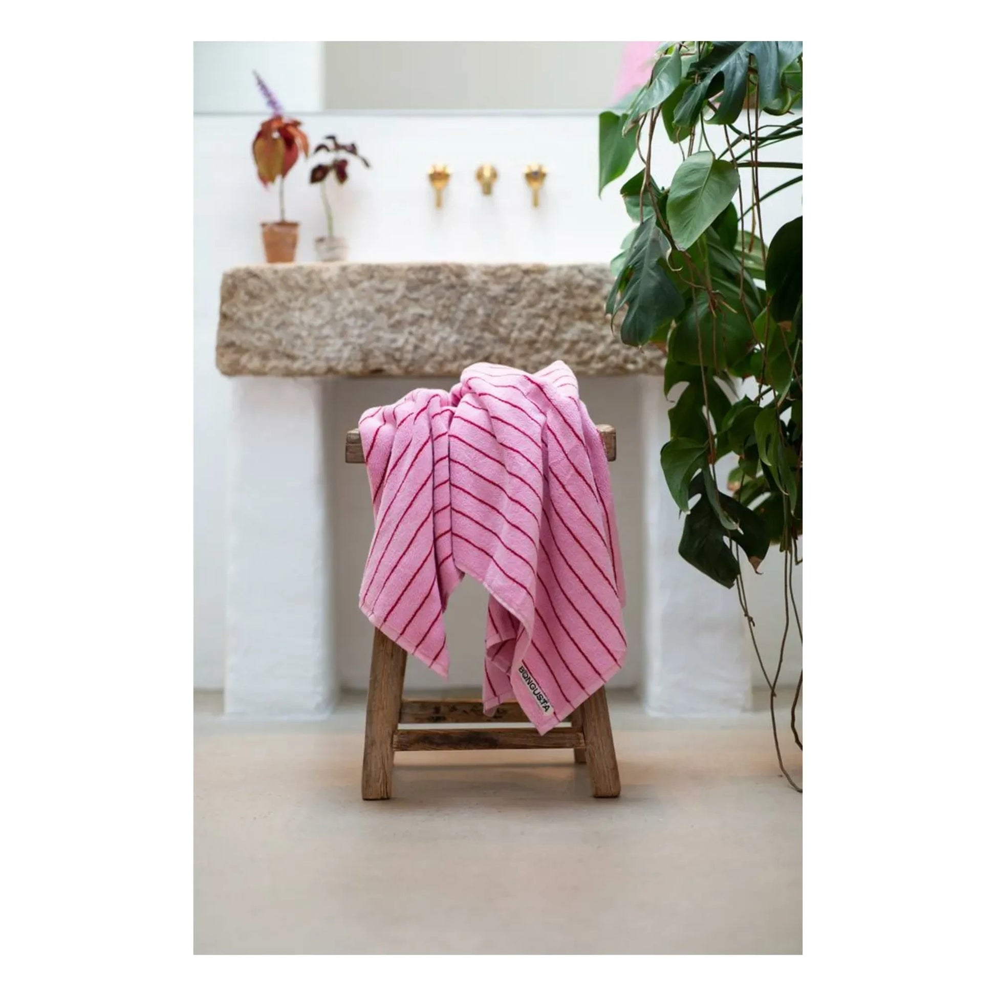 Bongusta - Naram bath towel | Pink