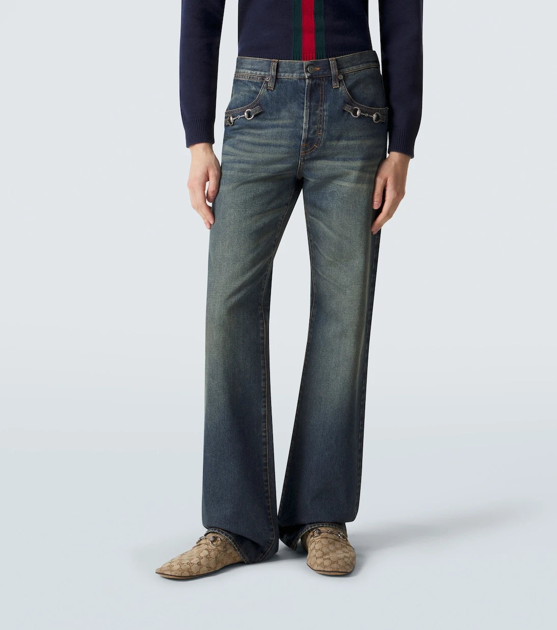 Gucci - Horsebit flared jeans