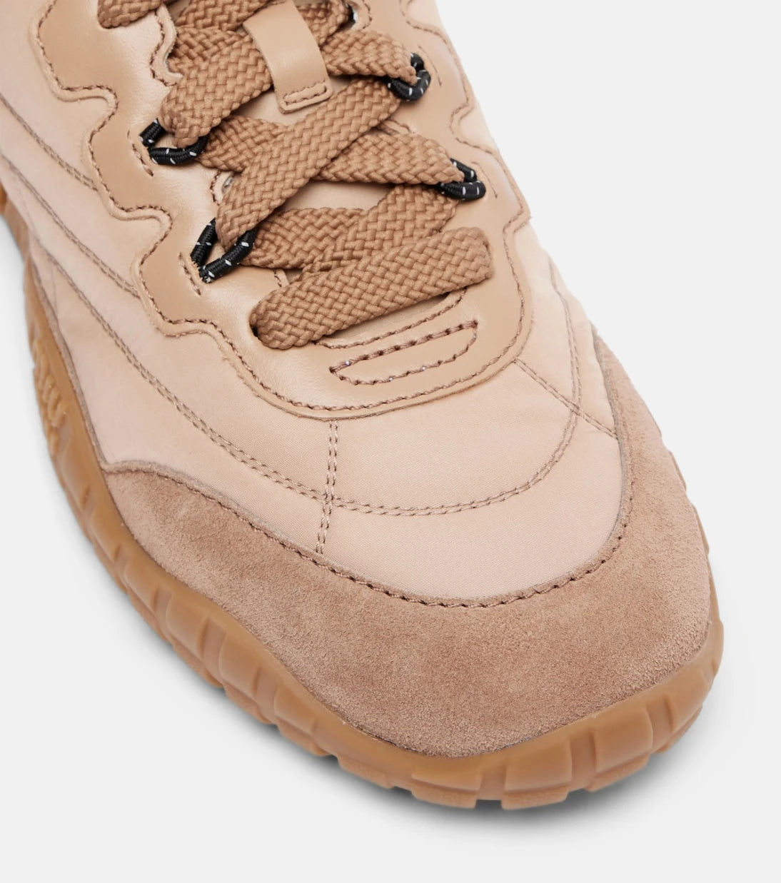 Miu Miu - Suede-trimmed sneakers