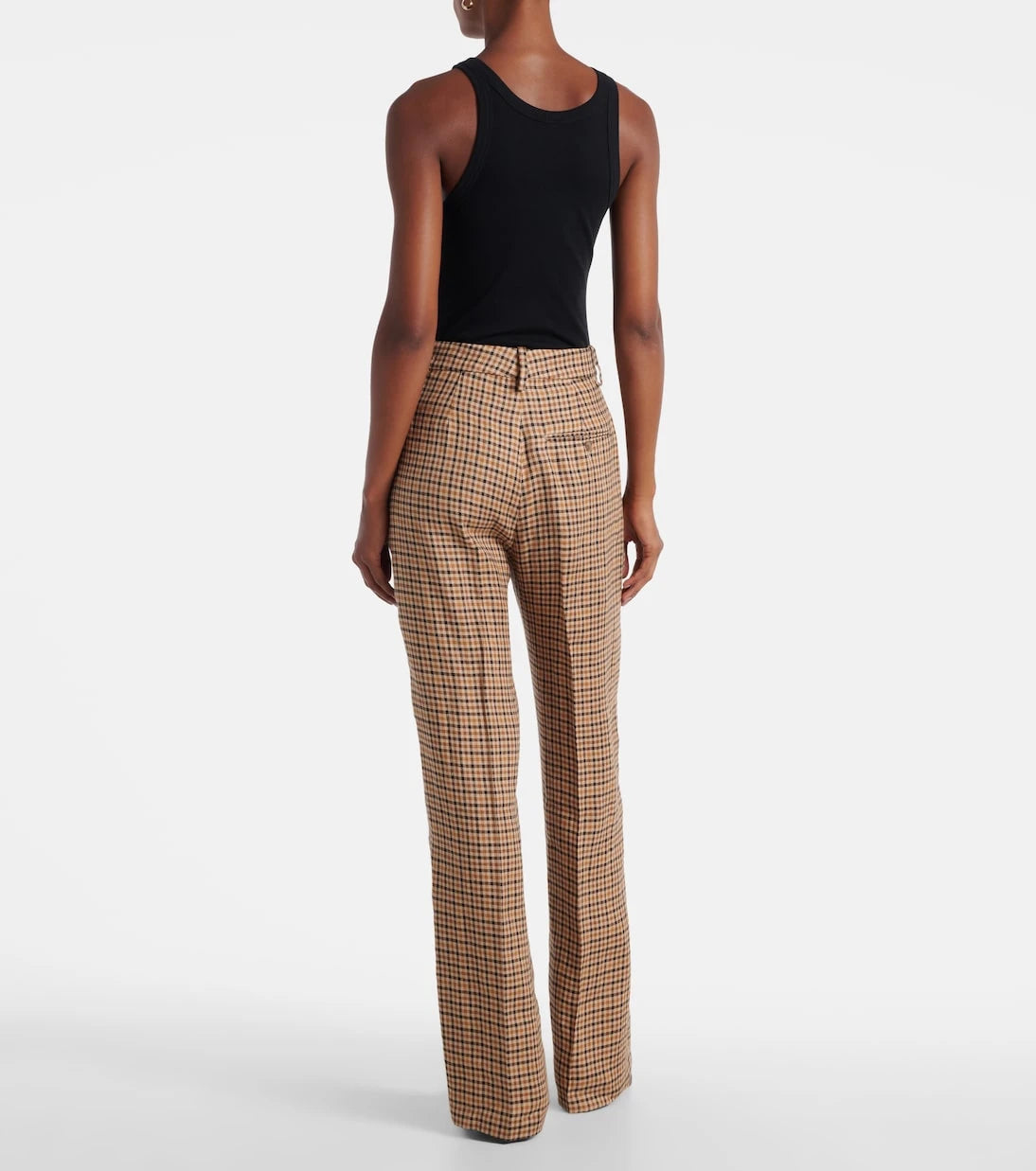 Polo Ralph Lauren - Checked linen straight pants