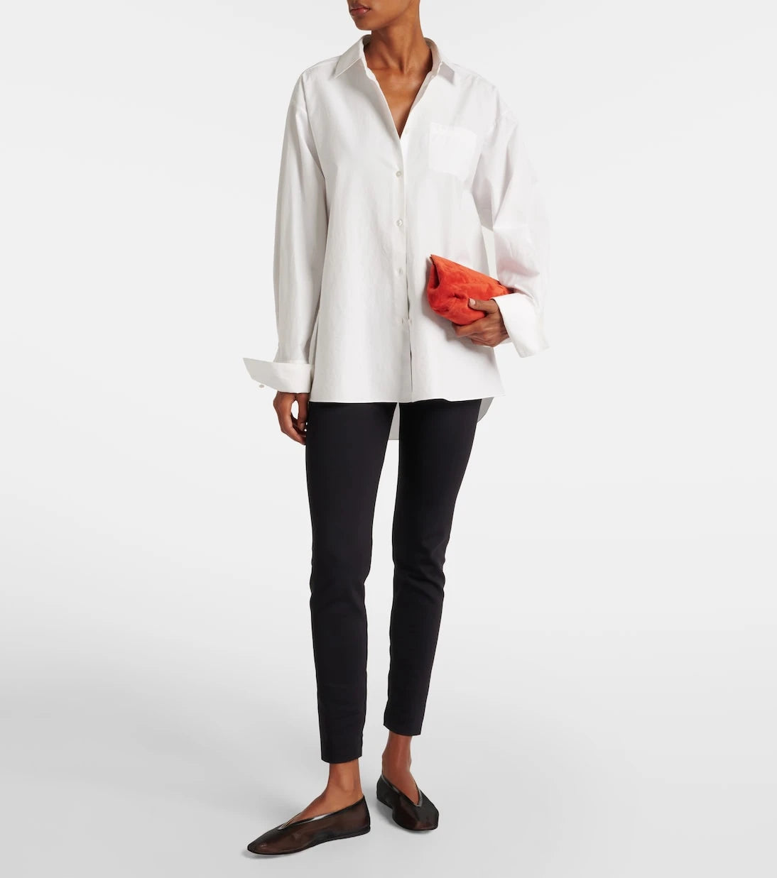 Le Monde Béryl - Luna leather-trimmed mesh ballet flats