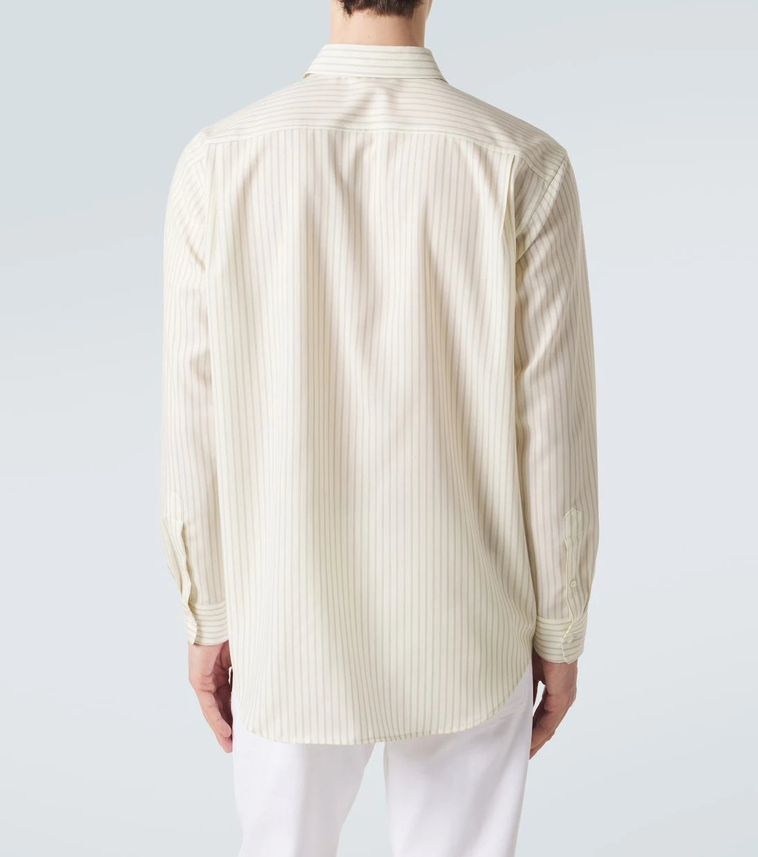 Auralee - Striped wool shirt