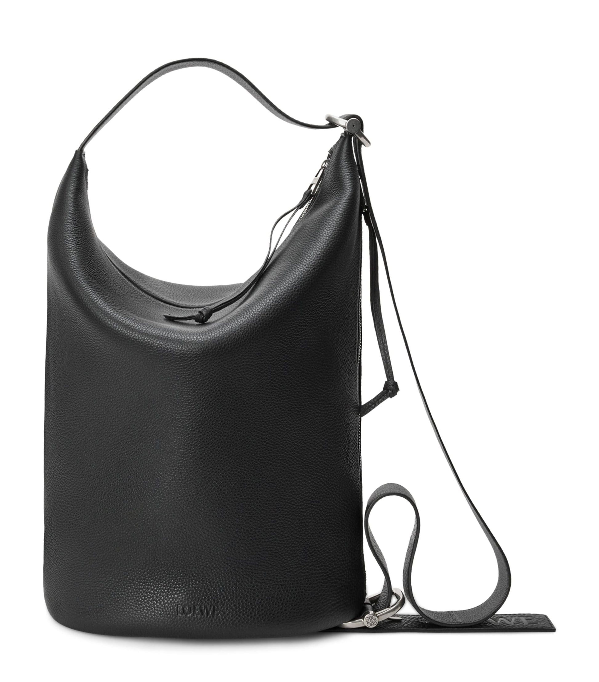 LOEWE Medium Leather Loop Bucket Bag