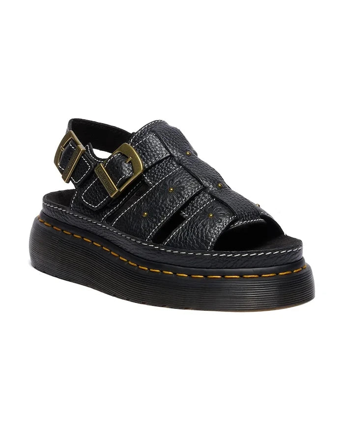 Dr. Martens platform kadın deri sandalet Wrenlie