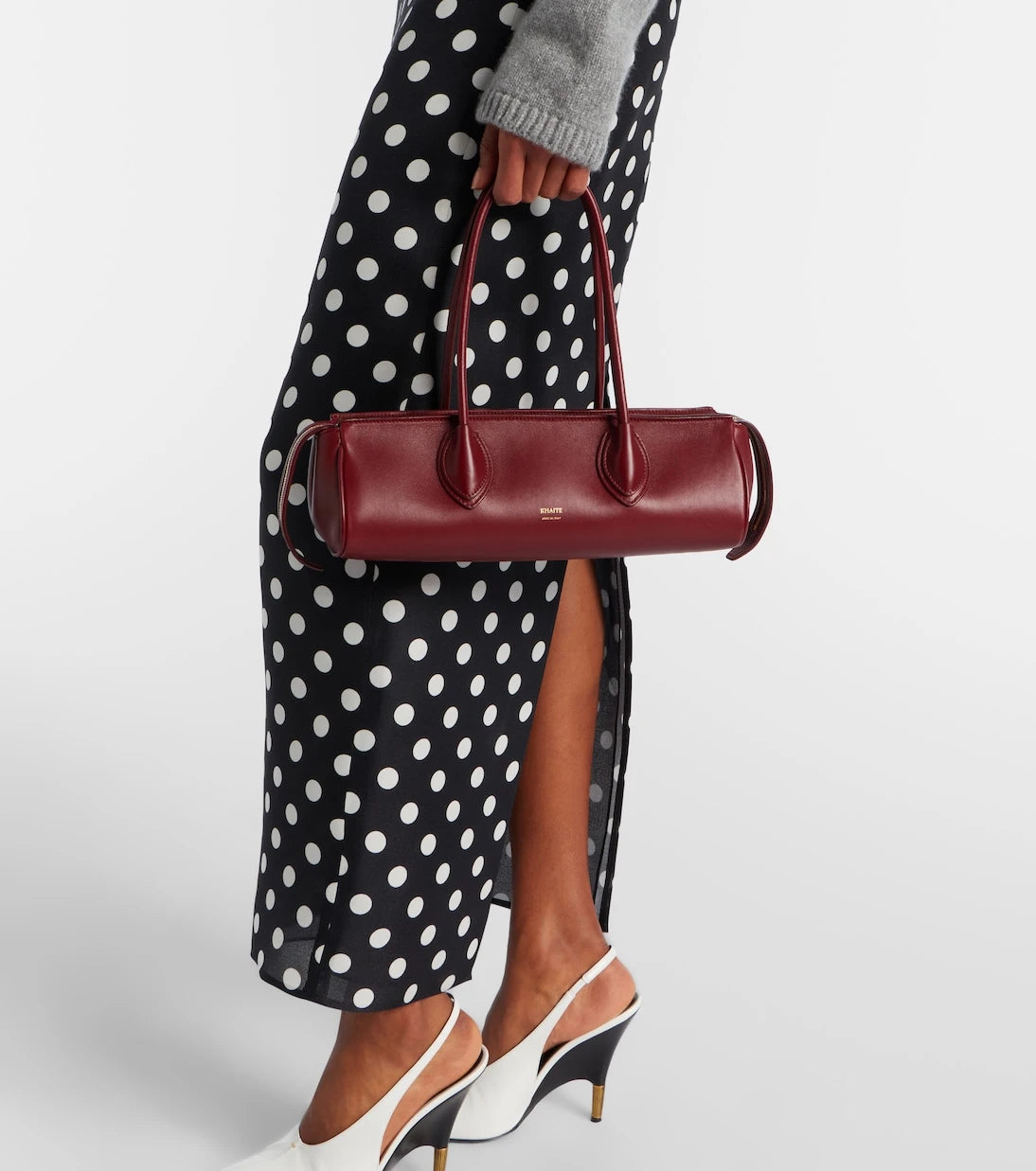 Khaite - Donna leather shoulder bag