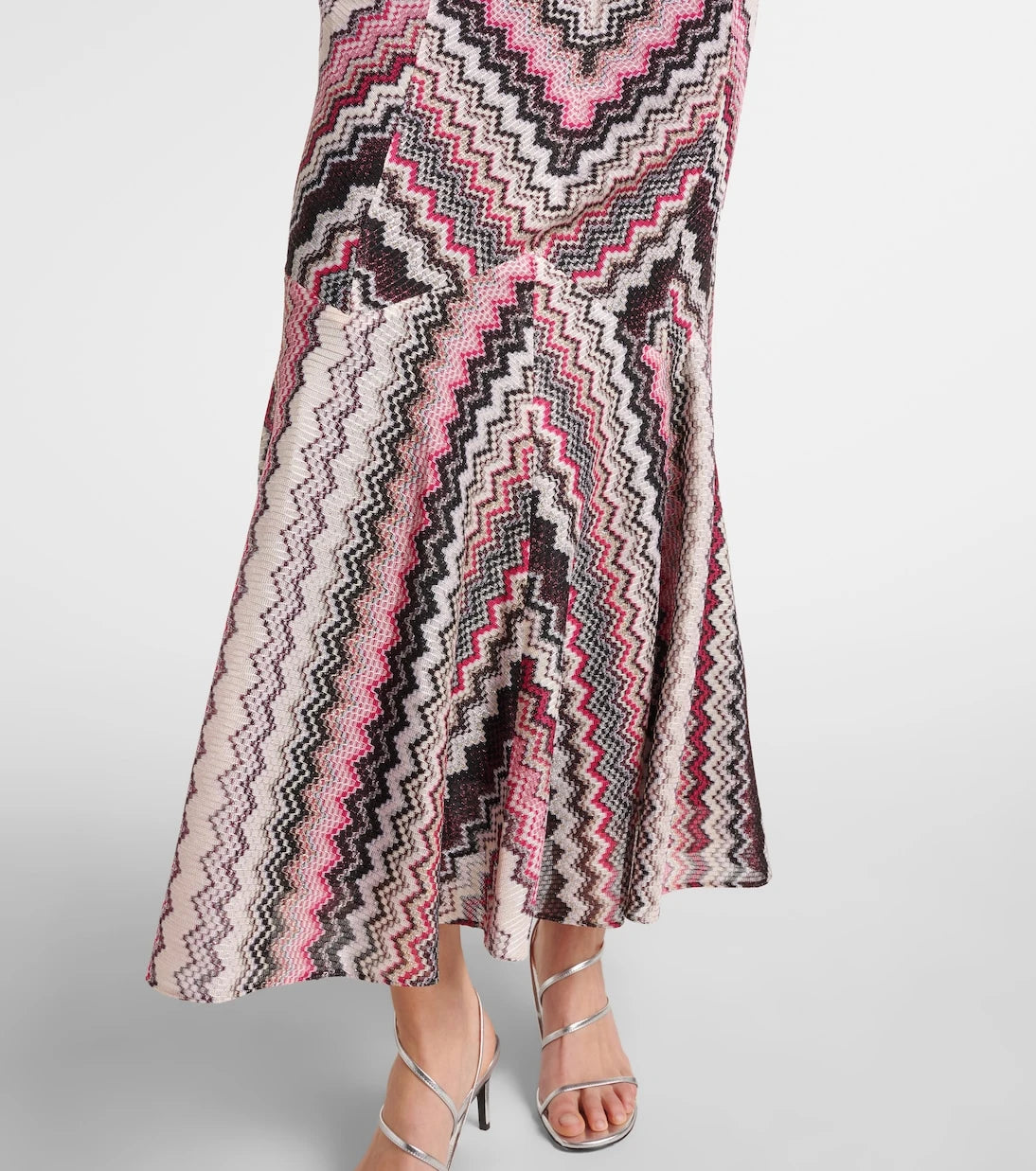 Missoni - Zigzag lamé midi dress