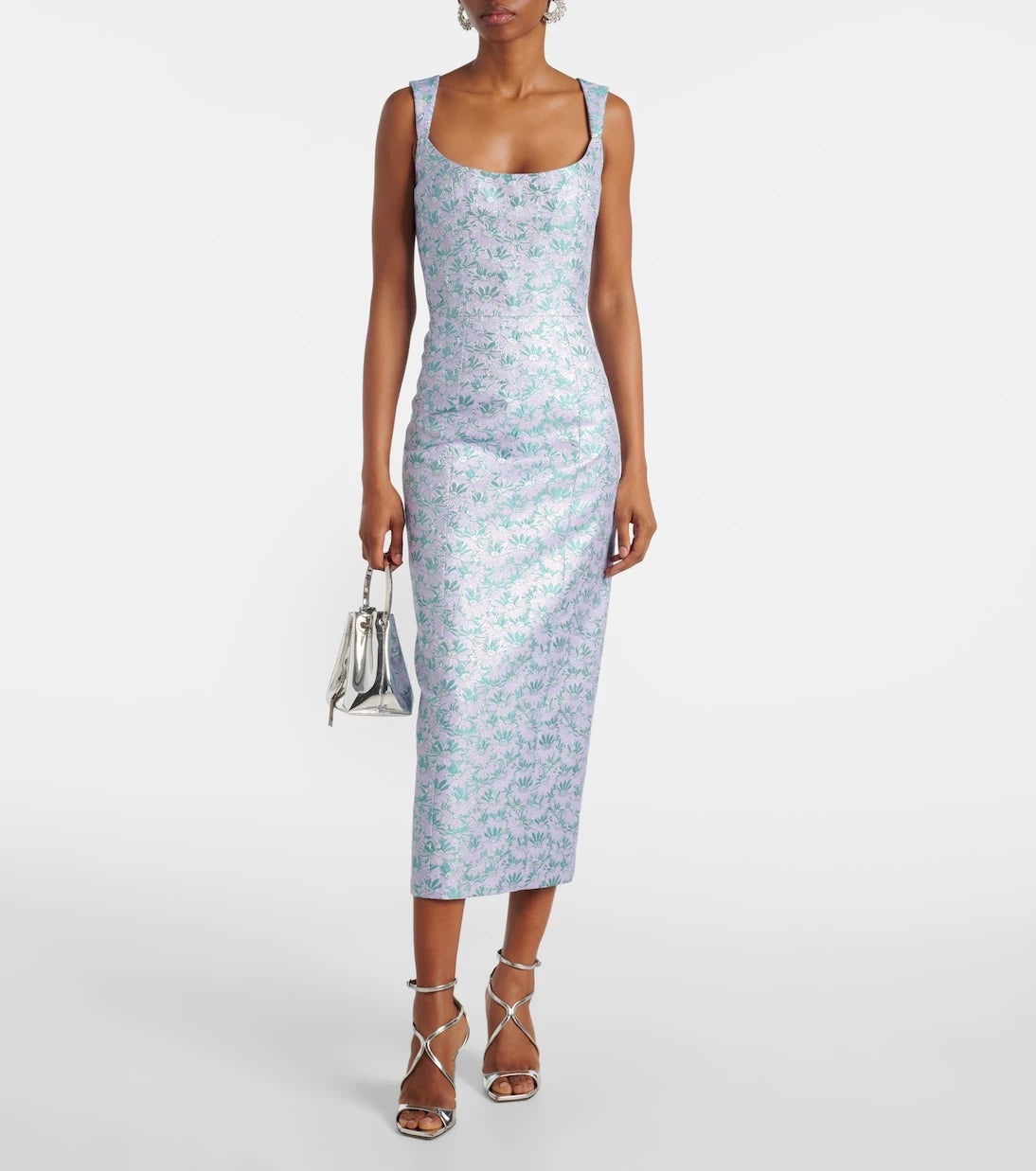 Markarian - Numa Daisy brocade corset midi dress