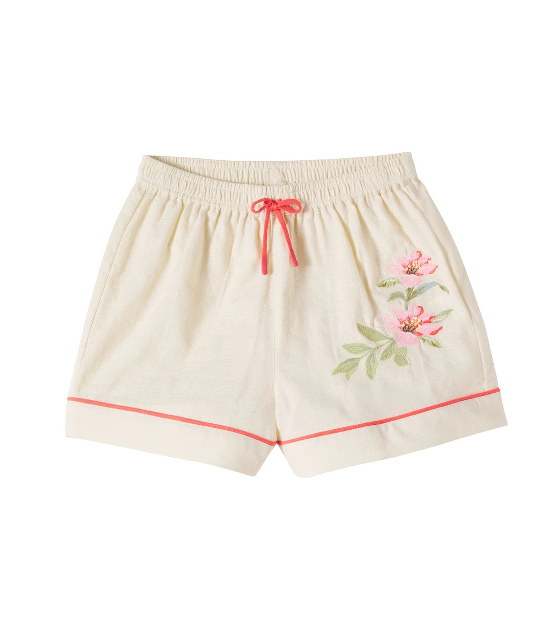 Zimmermann Kids - Aster embroidered cotton shorts