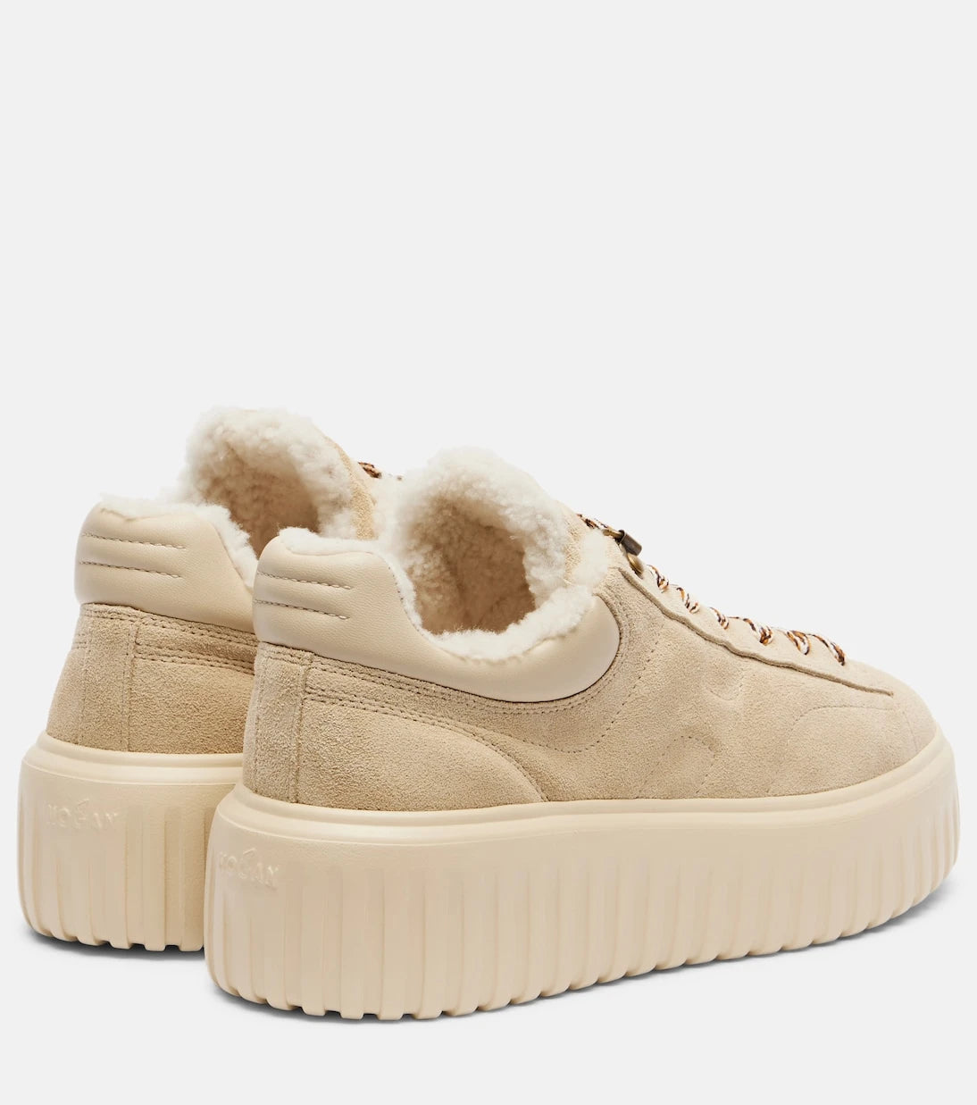 Hogan - H-Stripes süet platform spor ayakkabı