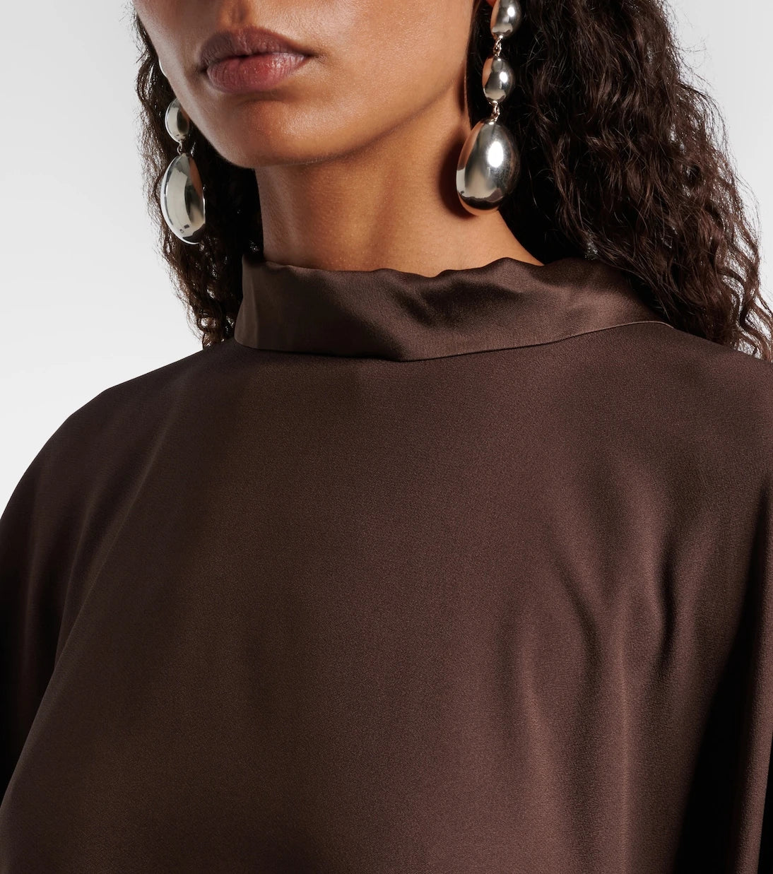 Taller Marmo - California saçaklı saten kaftan