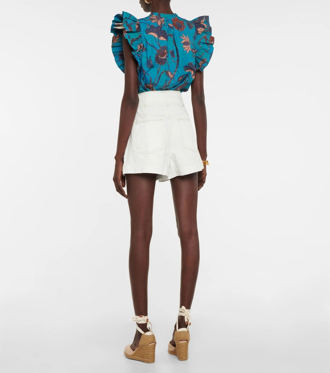 Ulla Johnson - Alvin high-rise denim shorts