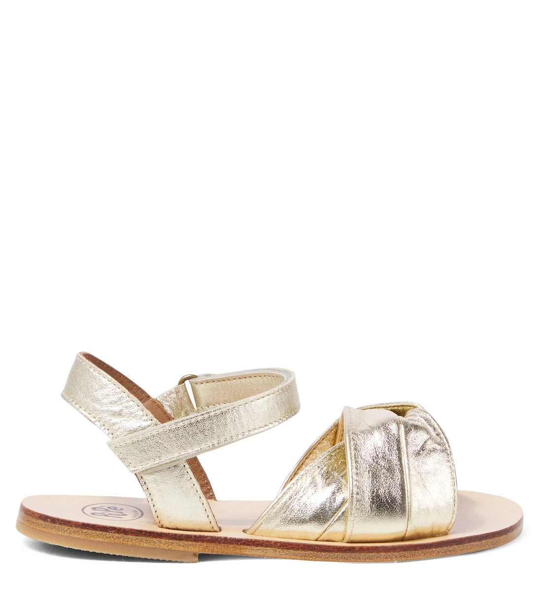 PèPè - Metallic leather sandals