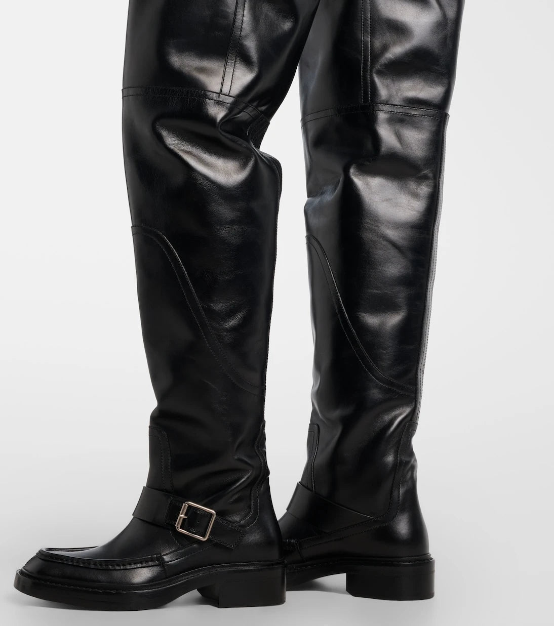 Saint Laurent - Joe leather over-the-knee boots