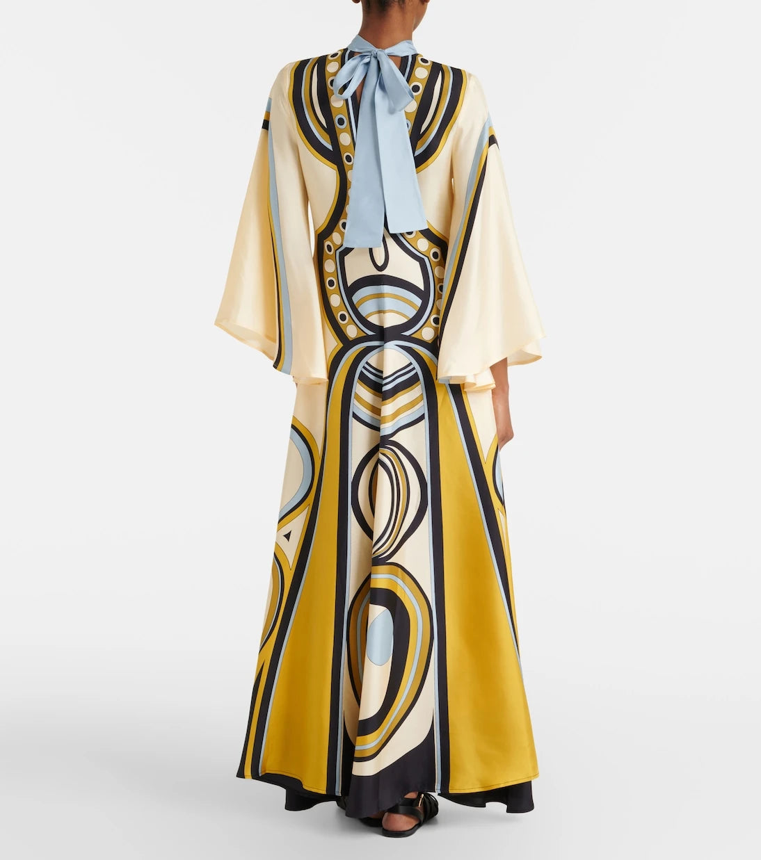 La DoubleJ - Magnifico printed silk twill maxi dress
