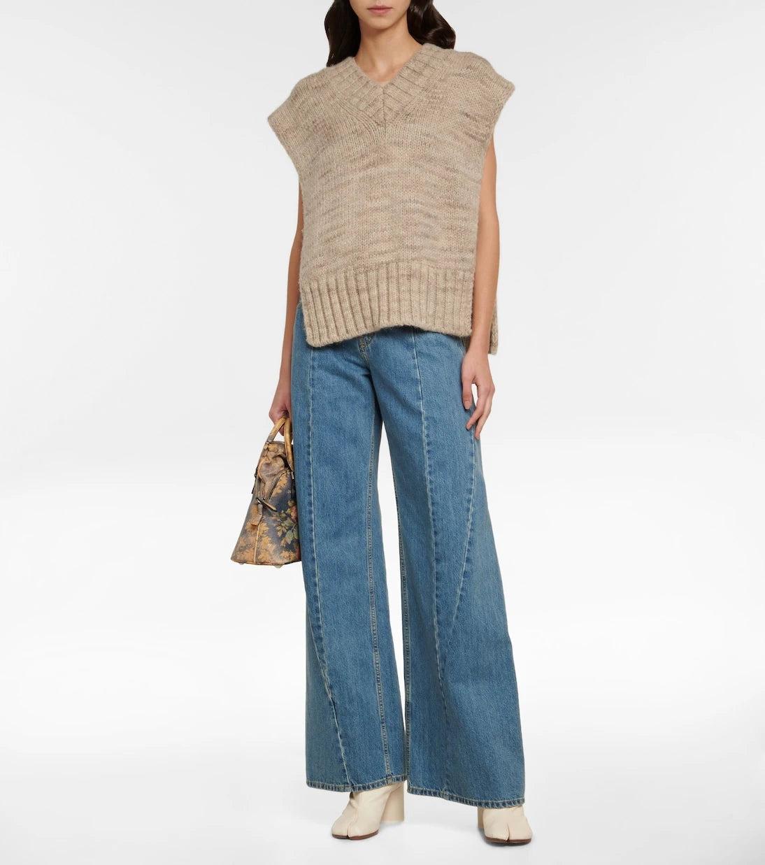 Maison Margiela - Alpaca, cotton, and wool sweater vest
