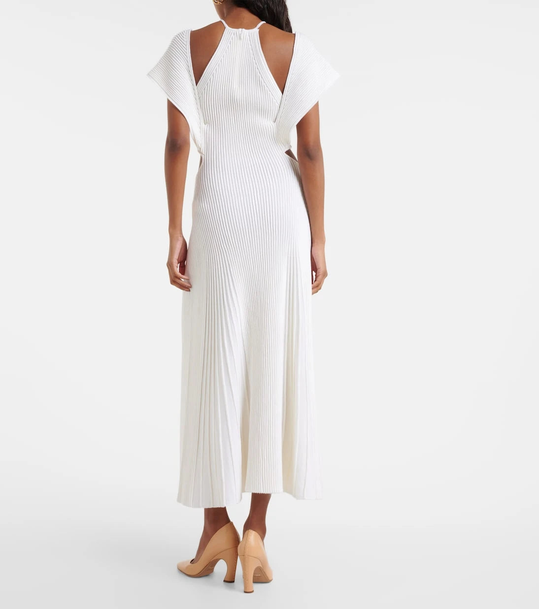 Chloé - Cutout wool maxi dress
