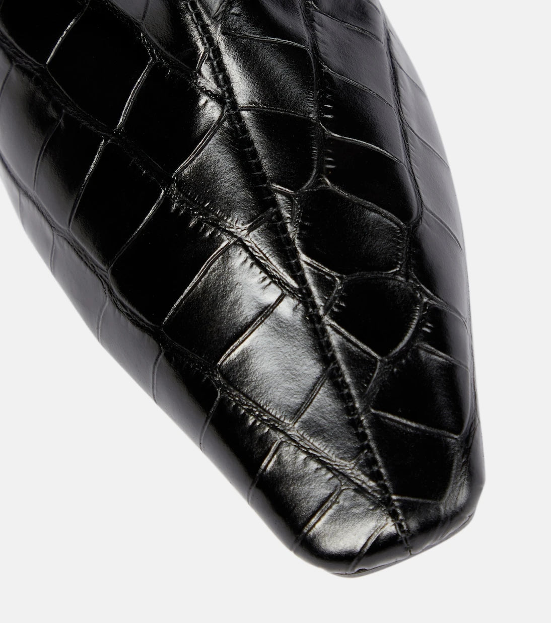 Toteme - Croc-effect leather knee-high boots
