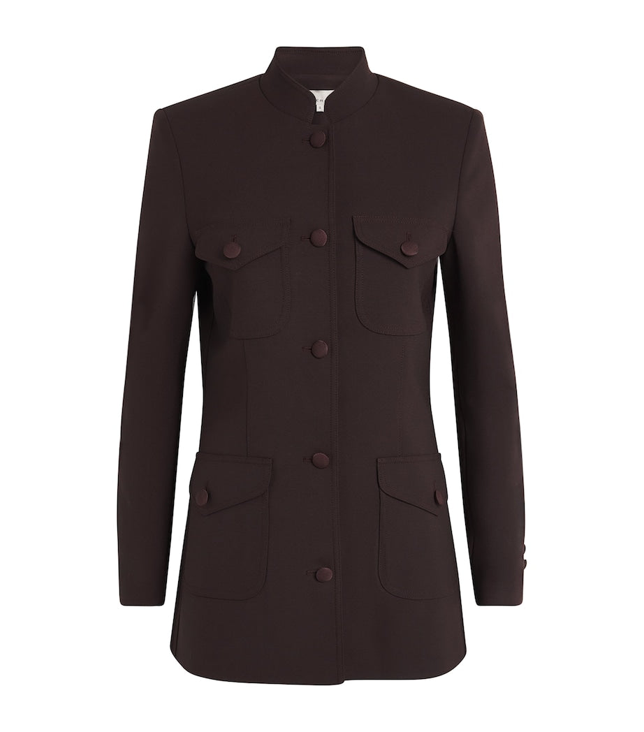 Burgundy Tailored Raja Jacket