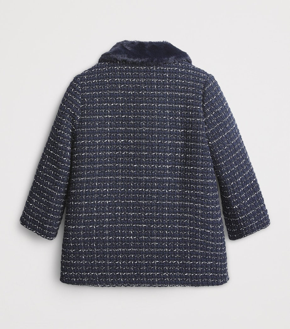Faux Fur Tweed Coat (3-12 years)