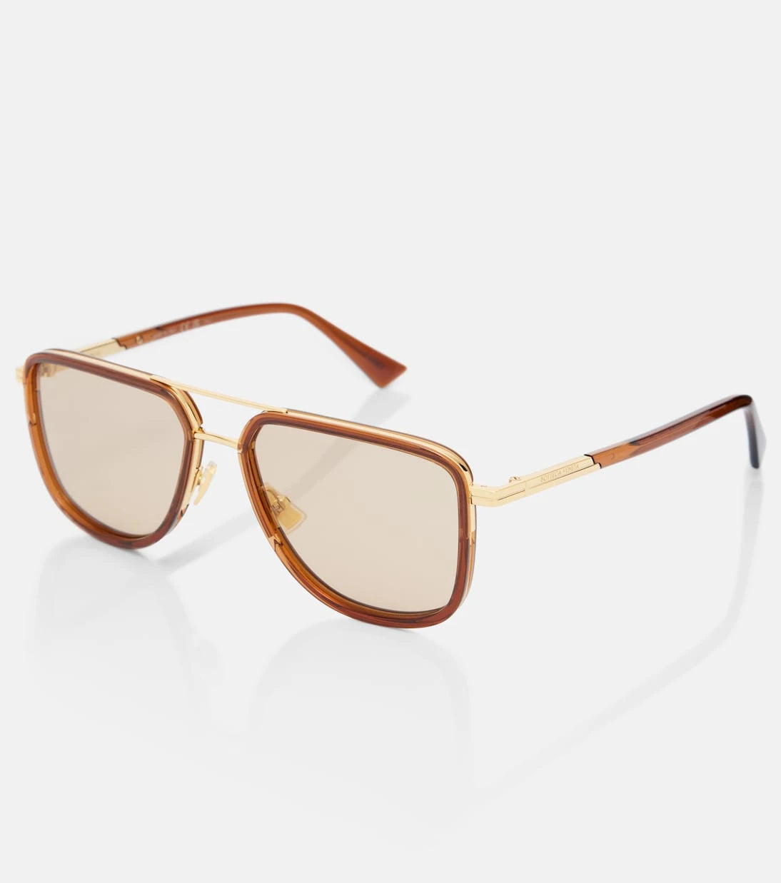 Bottega Veneta - Metal Combi aviator sunglasses