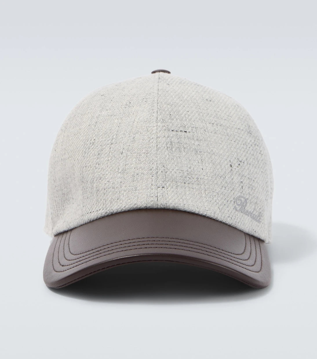 Berluti - Leather-trimmed linen, wool, and silk baseball cap