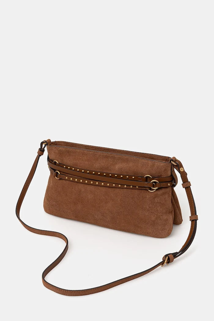 Pinko чанта crossbody дамска от велур