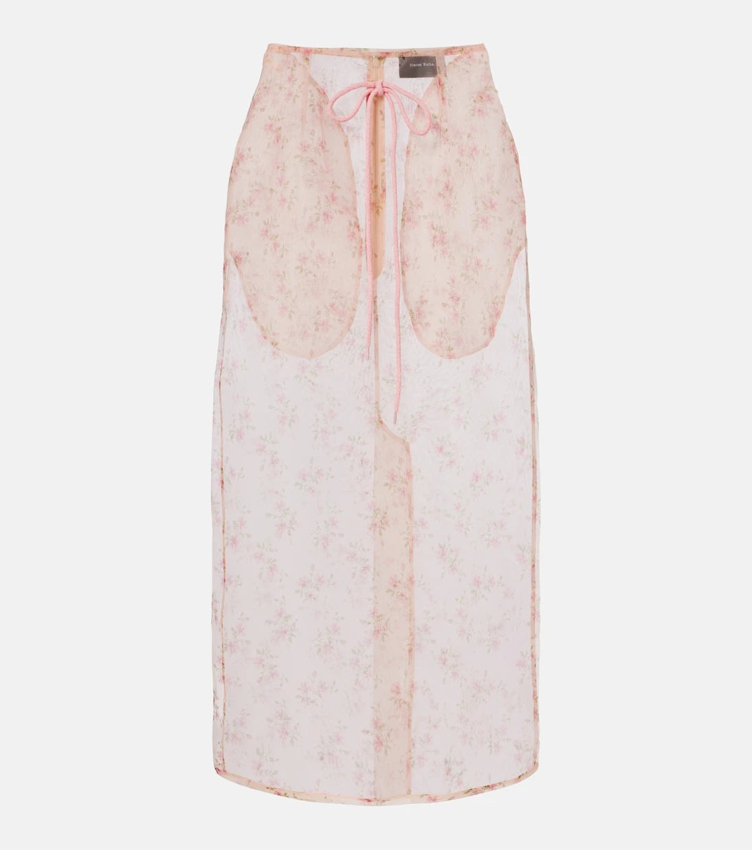 Simone Rocha - Floral midi skirt