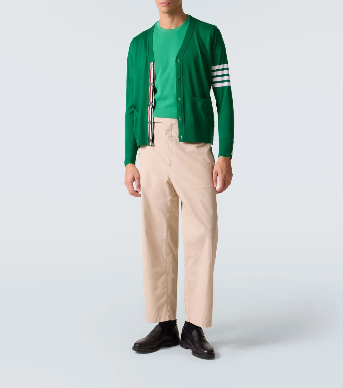 Thom Browne - 4-Bar cotton piqué T-shirt