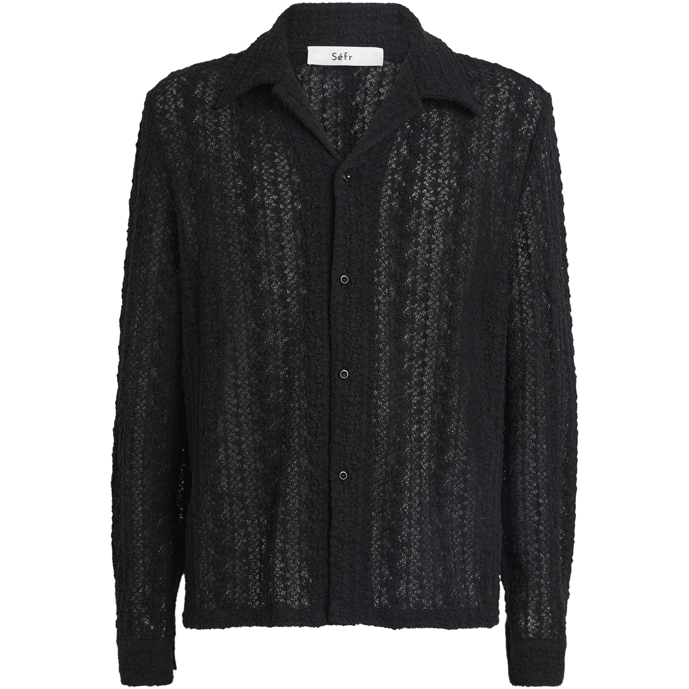 Séfr Wool-Blend Lace Jagou Shirt