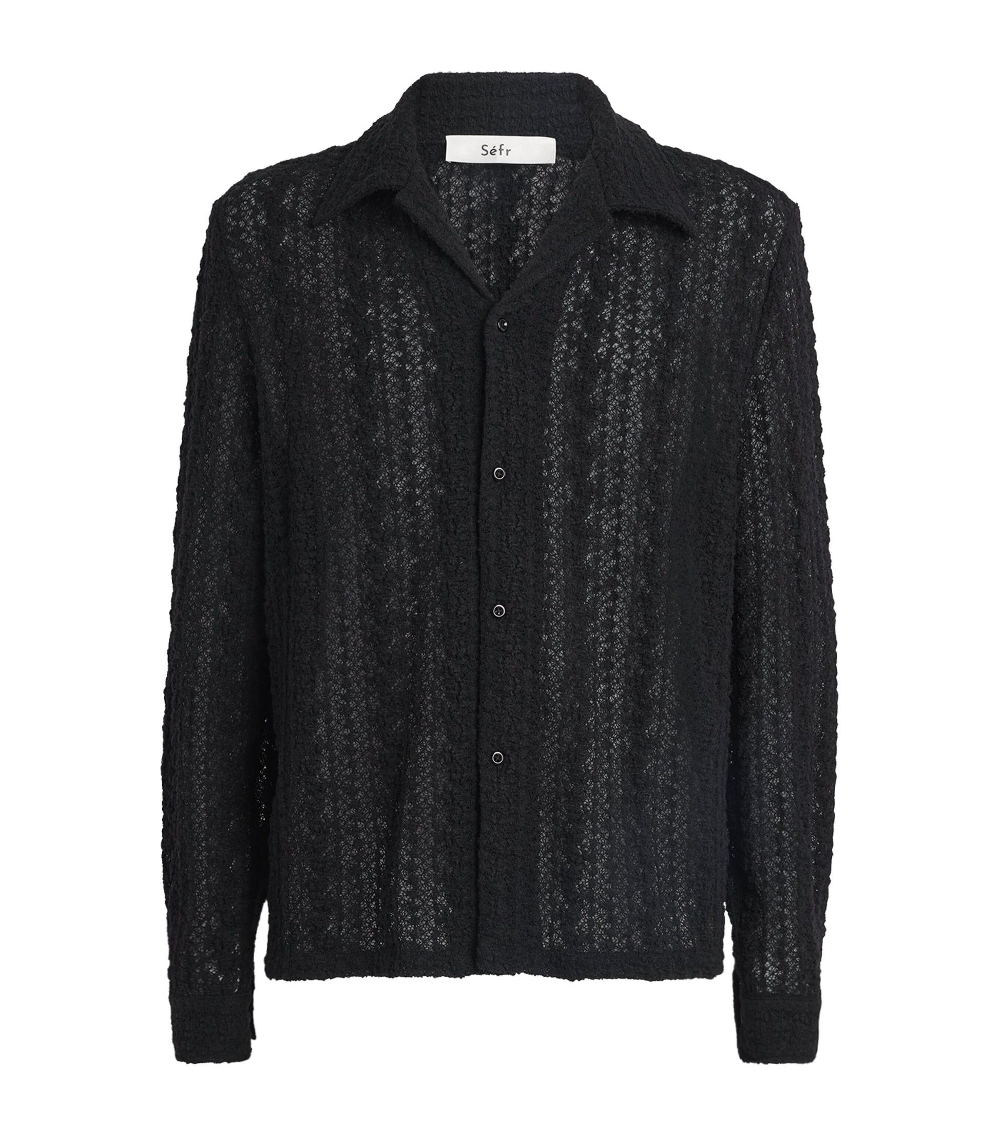 Séfr Wool-Blend Lace Jagou Shirt