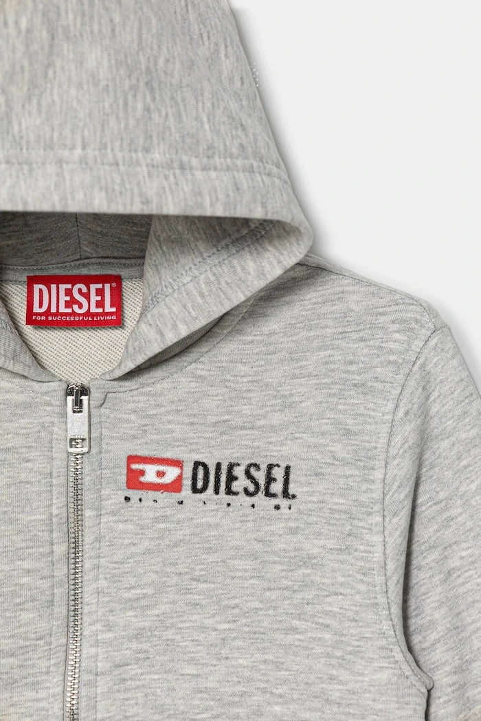 Pamuklu çocuk bluzu Diesel SDROPSHOODZ OVER SWEAT-SHIRT