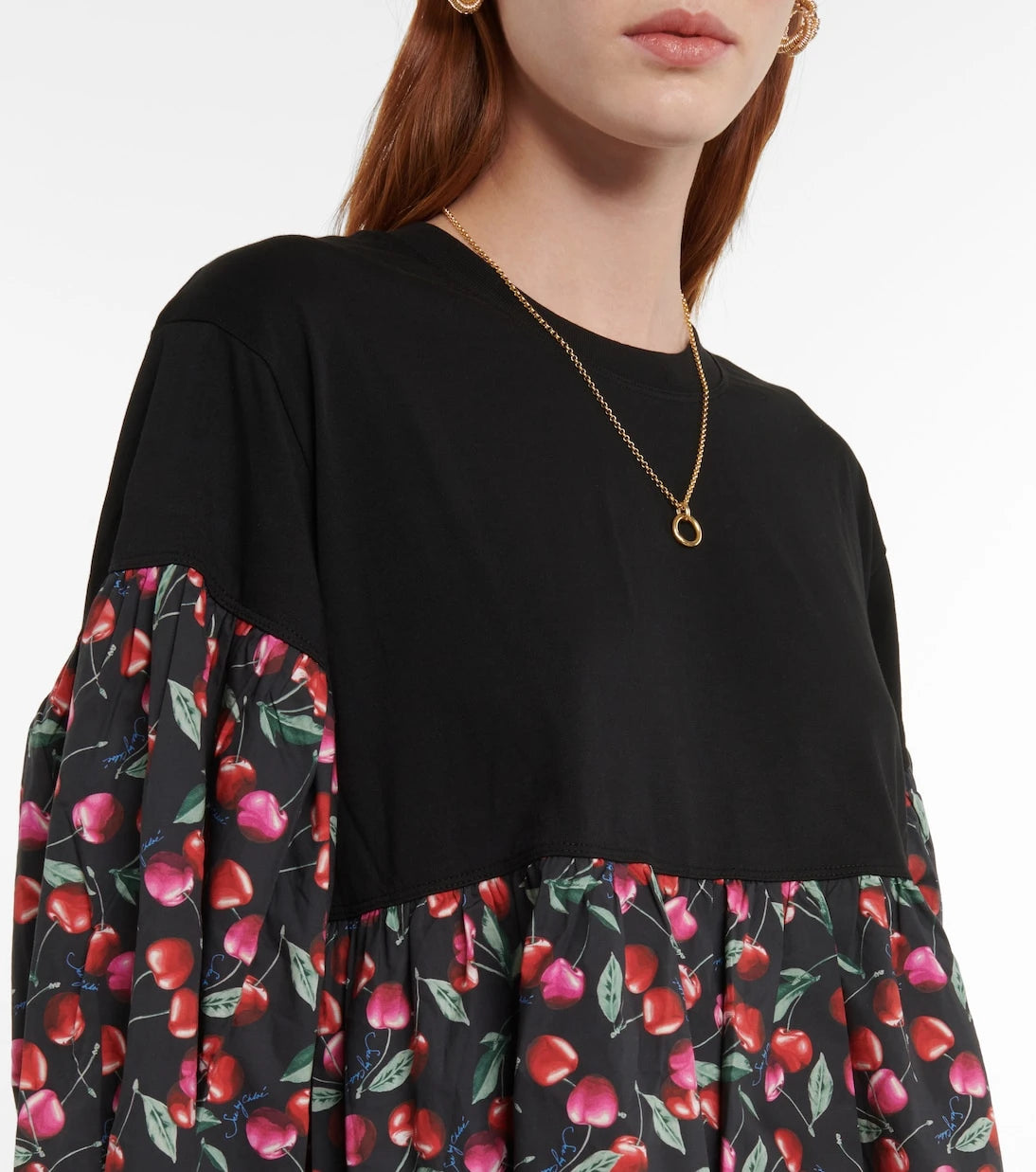 See By Chloé - فستان قصير من القطن المطبوع