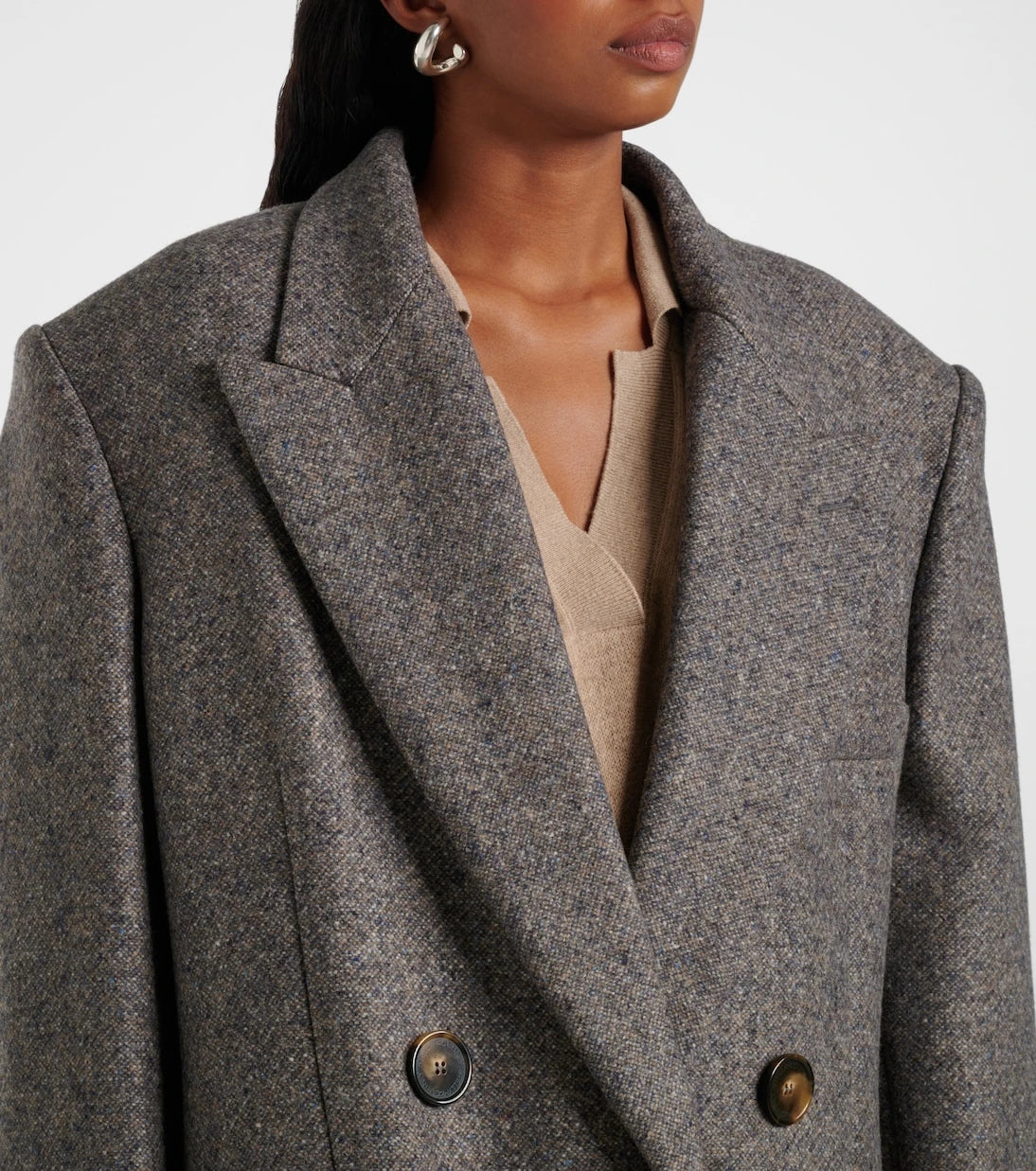 Stella McCartney - Double-breasted wool and silk-blend coat