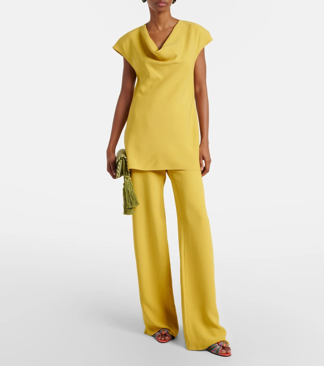 Valentino - Cady Couture draped top