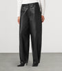 Black Leather Jett Lea Trousers