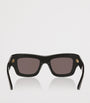 Bottega Veneta Black Rectangular Sunglasses