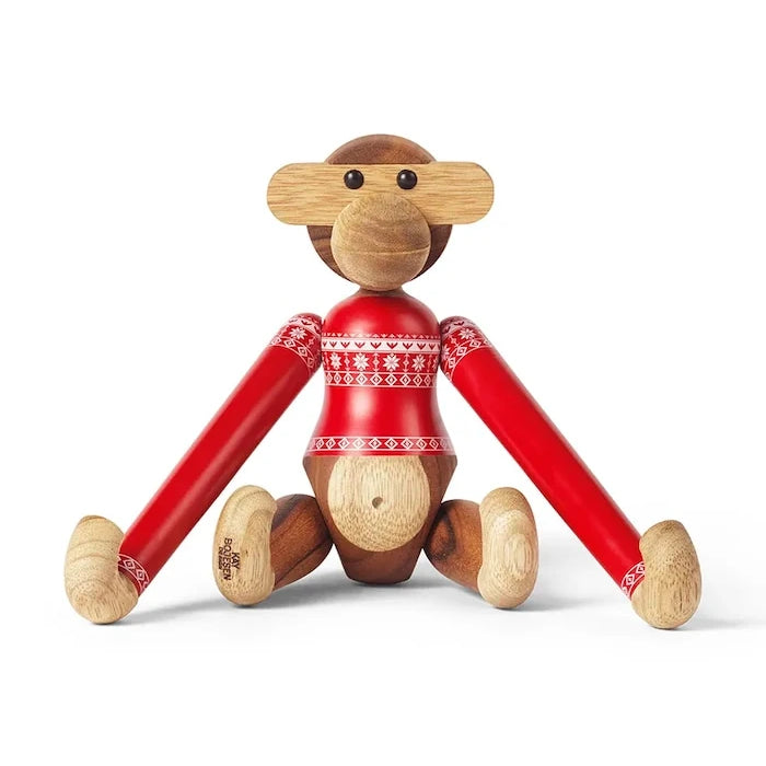 Декоративна фигурка Kay Bojesen Monkey Christmas Jumper 2024 S