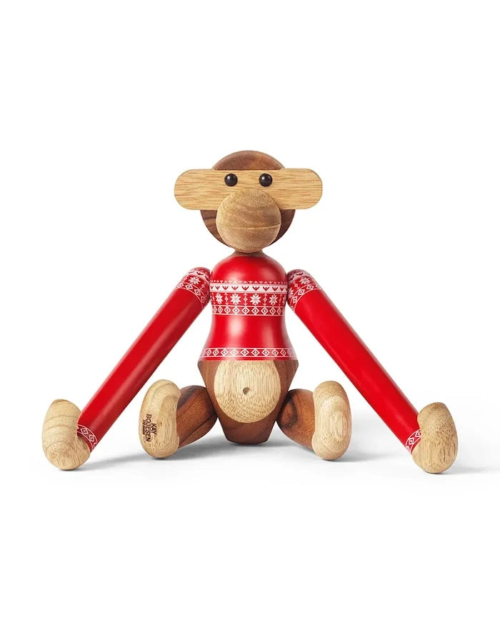Декоративна фигурка Kay Bojesen Monkey Christmas Jumper 2024 S