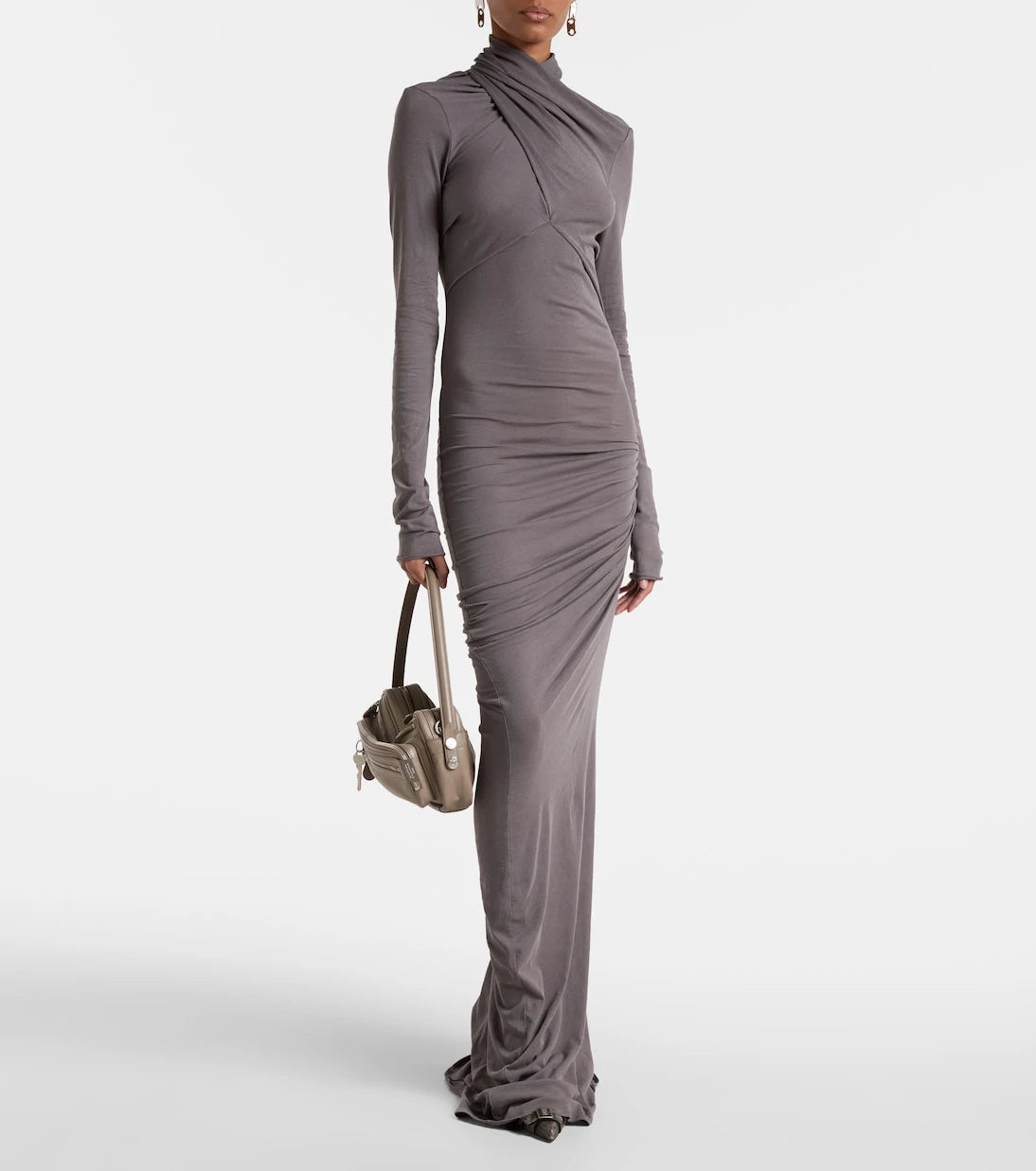 Entire Studios - Draped ruched cotton-blend gown
