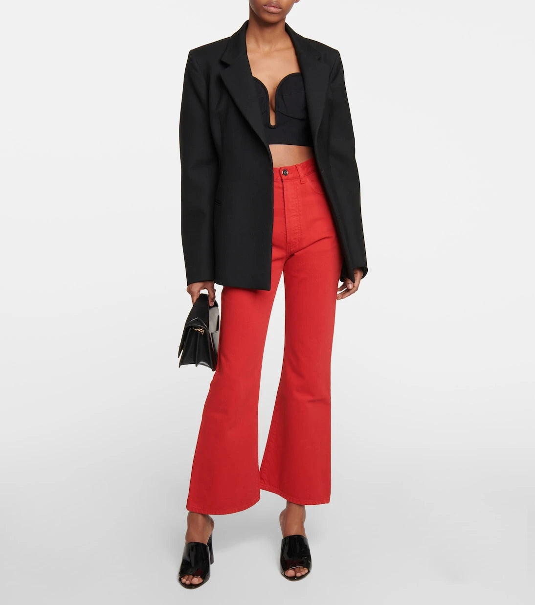 Alaïa - High-rise bootcut jeans