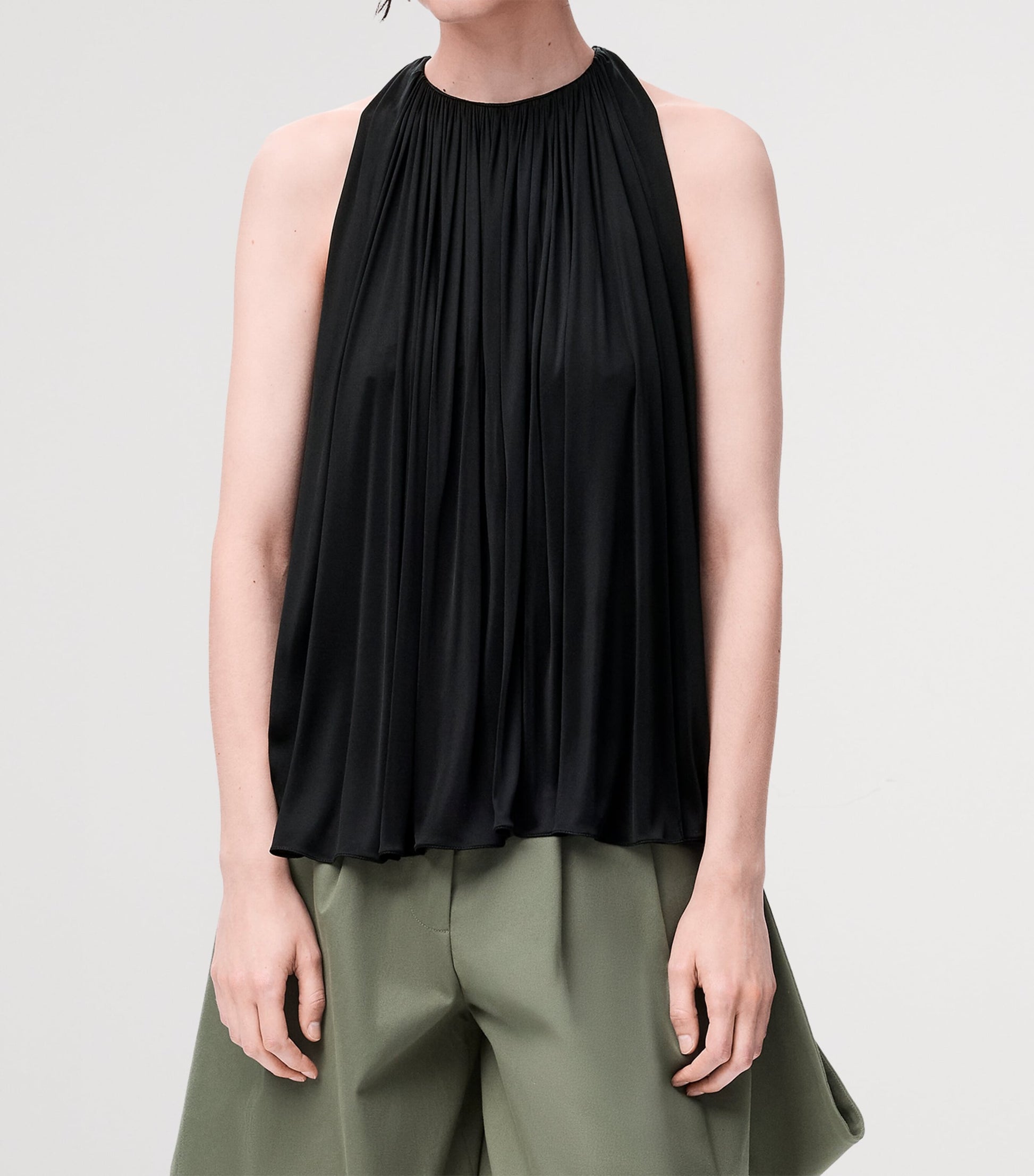 LOEWE Black Halterneck Tank Top