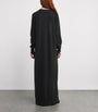 The Row Black Loter Cashmere Maxi Dress