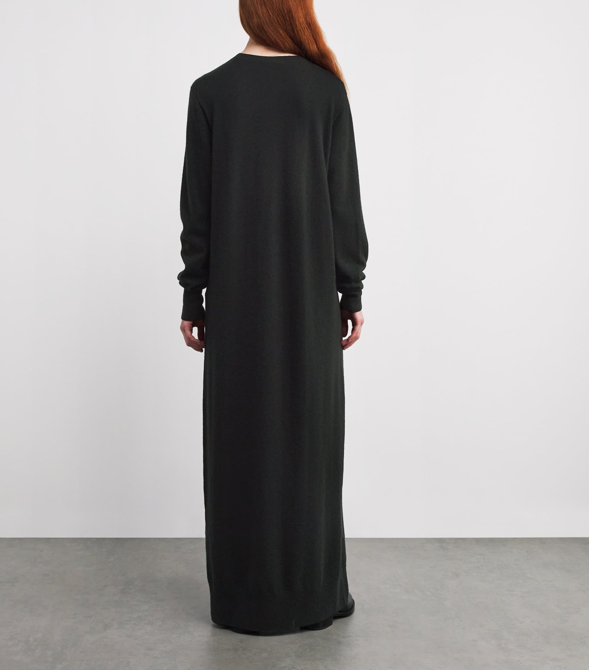 The Row Black Loter Cashmere Maxi Dress