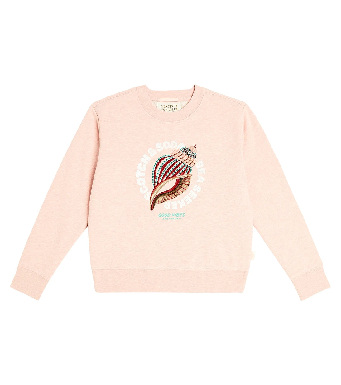 Scotch & Soda Kids - Embroidered cotton sweatshirt