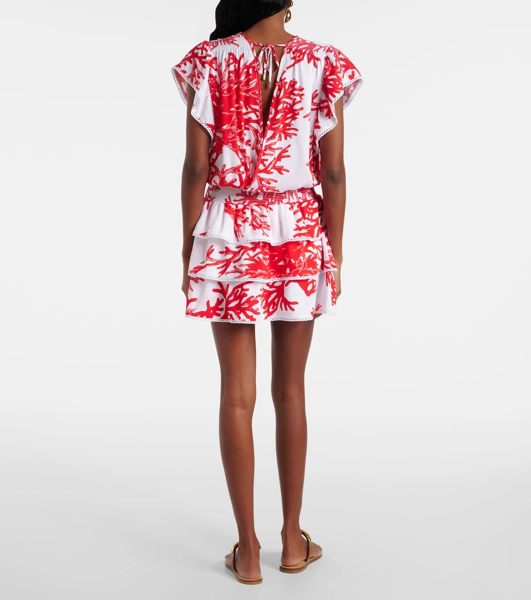 Melissa Odabash - Jess printed tiered minidress