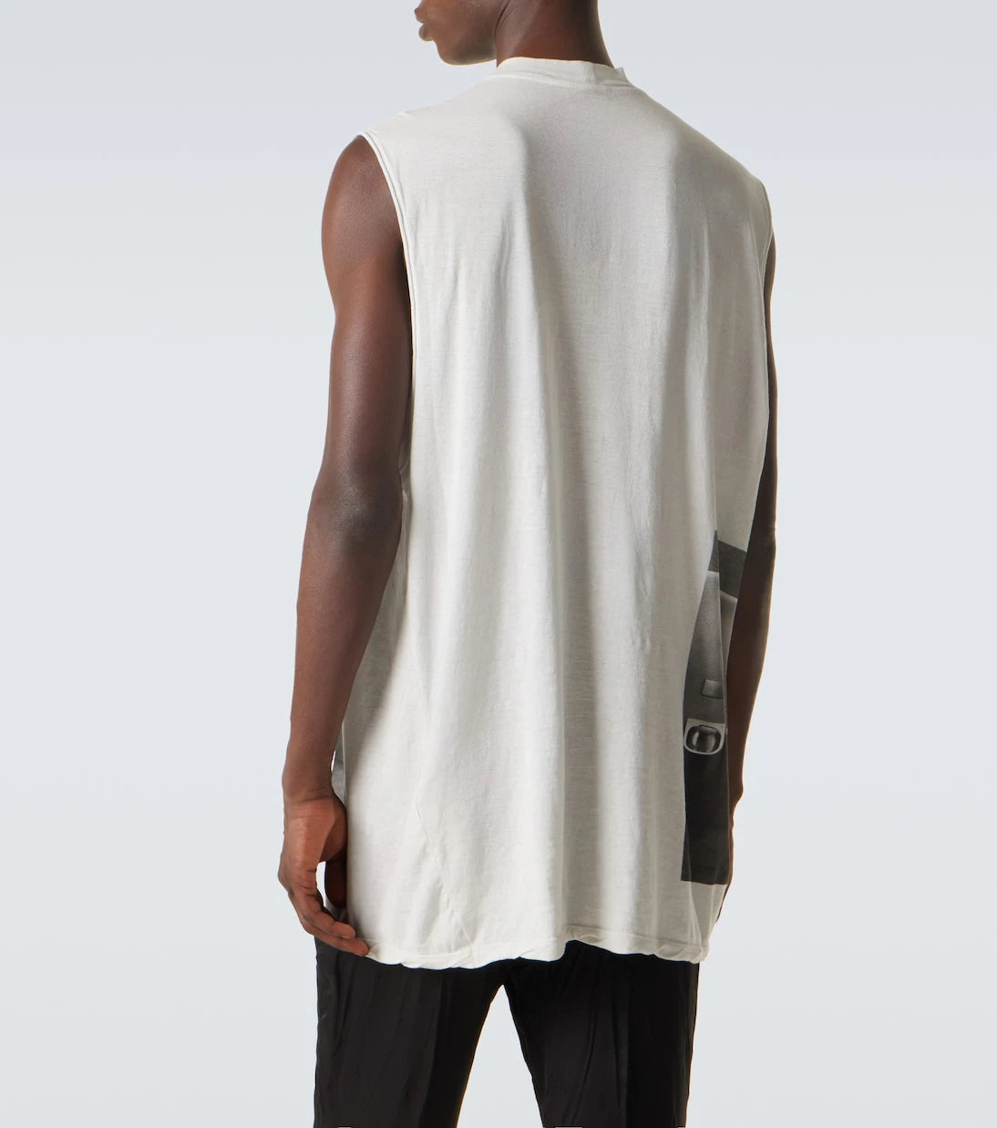 Rick Owens - Jumbo printed cotton jersey tank top